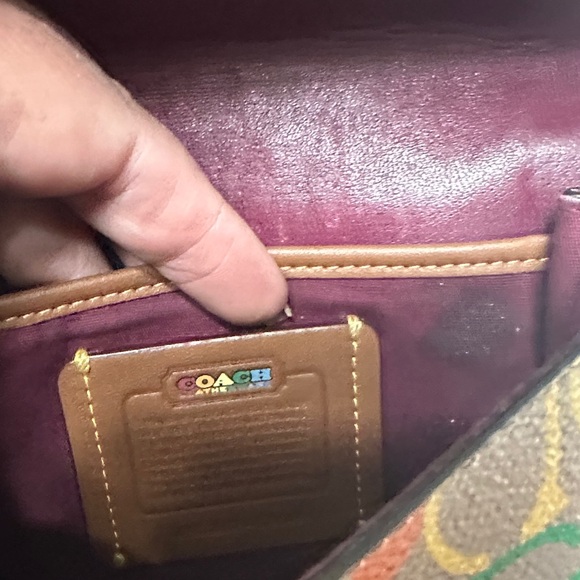 Coach Rainbow Signature Shoulder Bag - Picture 10 of 13